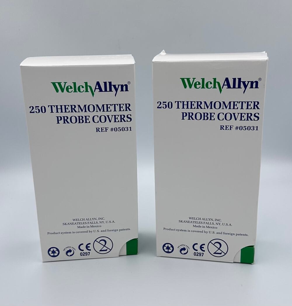 500 Welch Allyn Hillrom 05031 Probe Covers SureTemp Thermometer SEALED